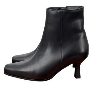La Canadienne Tahlia Black Boots 5 Women’s Minimalist Office Kitten Heel Classic